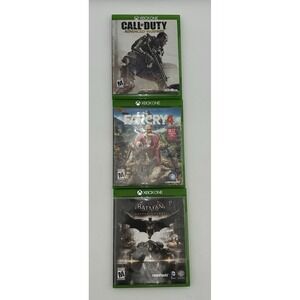 Xbox One Games Lot Of 3 Batman Far Cry Call Of Duty Advanced Warfare Bundle
